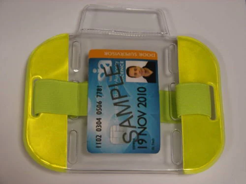 Id Armband Sia Security Door Supervisor Badge Holder Card