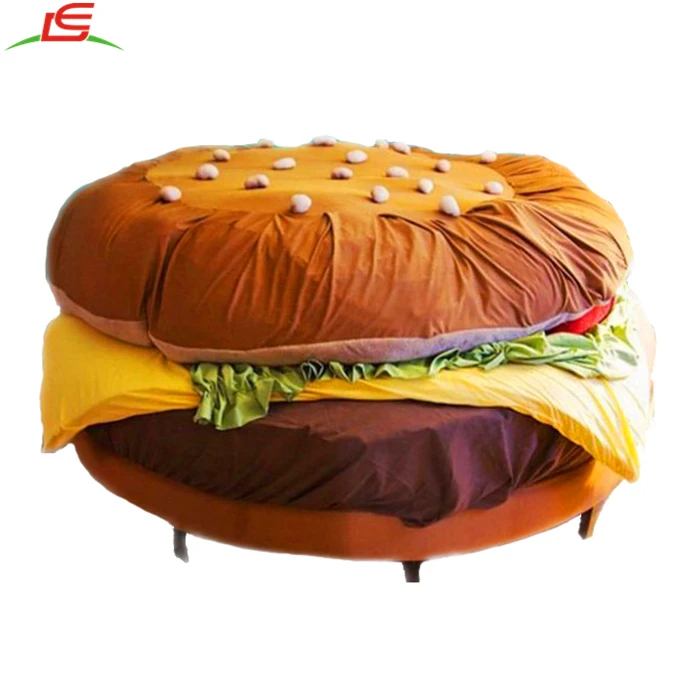 Custom Sponge Plush Hamburger Sofa Bed - Buy Hamburger Bed,Plush ...