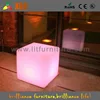 Event decorating supplies led bar cube chairs,illuminated cube stool,plastic led cube seating