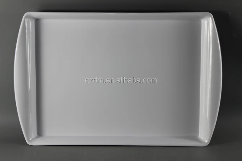 17inch Mealmine food tray , Plastic serving tray turnup Handle