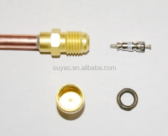 Check Valve Copper Tube Brass Body Access Valve For Air Conditioner
