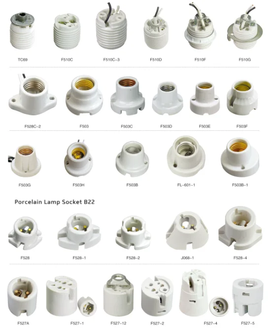 E27 Ceramic Porcelain Led T210 Types Of Electric Lamp Holders Buy