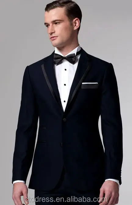 Premium Midnight Blue Tuxedo,Handsome Tailored,Unique Wedding Tuxedos ...