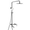 304 Stainless Steel Rain Bathroom Round Shower Faucet Set