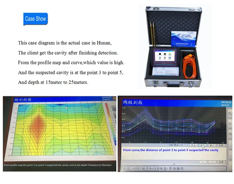 High Quality KD50 50m Automatic Mapping Cavity Detector