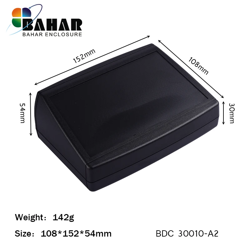 BDC 30010 white/black ABS plastic enclosure for conductivity