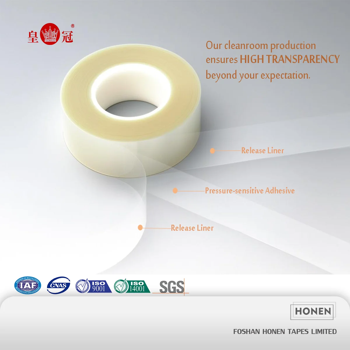 Optical Clear Adhesive Oca Tape For Touch Screen Equal To 3m 821x Cr