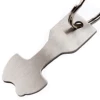 Custom stainless steel material shopping trolley cart opener remover chip Key chain