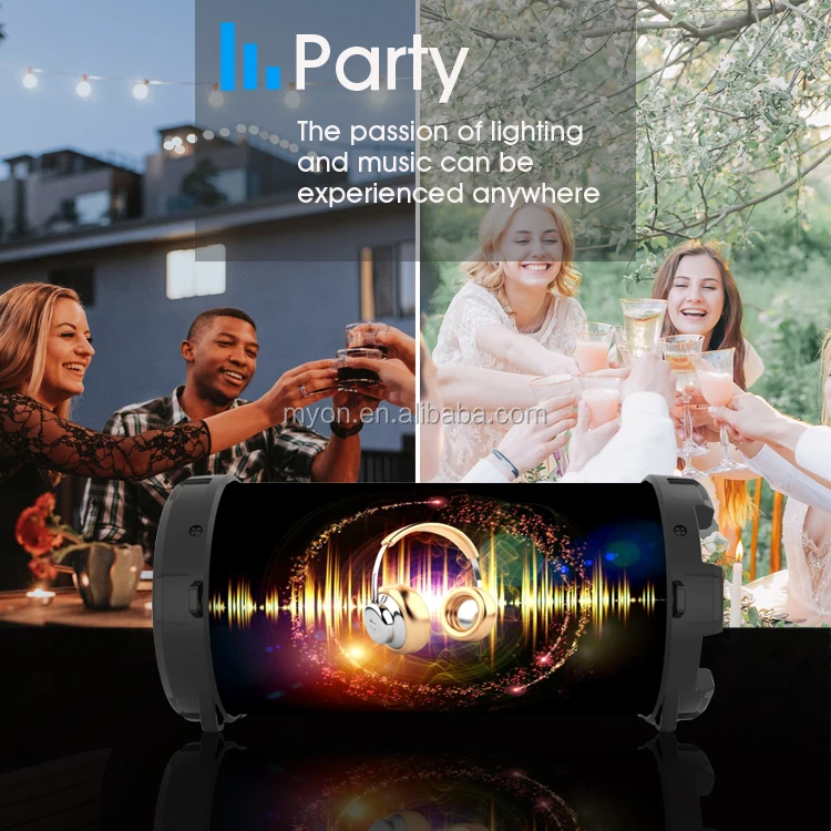 Myon Bazooka Bluetooth Speaker Portable Wireless Audio Shenzhen Factory Custom LOGO Speakers Professional Home Theatre System - ANKUX Tech Co., Ltd