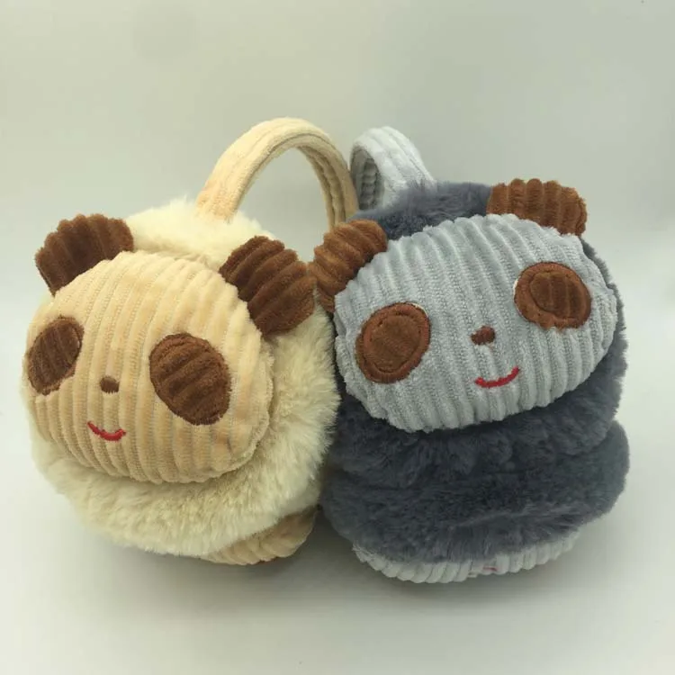 Winter Ear Muffs For Unisex,Cute Animal Earmuffs,Holding Ear Warmers