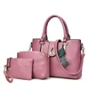 Wholesale india professional designer luxury private label handbag women brands 3 in 1 hand purse bag set for ladies
