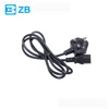 UK 3x0.75mm2 black 3 pin plug BS computer power cable