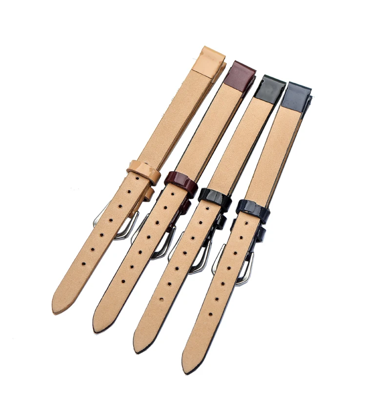 thin leather watch strap