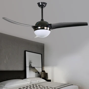 52 Inches Simple Black Ceiling Fan Lamp Living Room Three Leaf Light Fan Lamp Buy Ceiling Fan Lamp Light Fan Lamp Light Fan Product On Alibaba Com