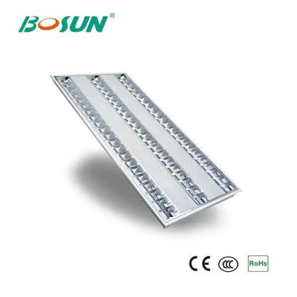 4x28w T5 Grid Fluorescent Ceiling Light Fixture With Electronic Ballast