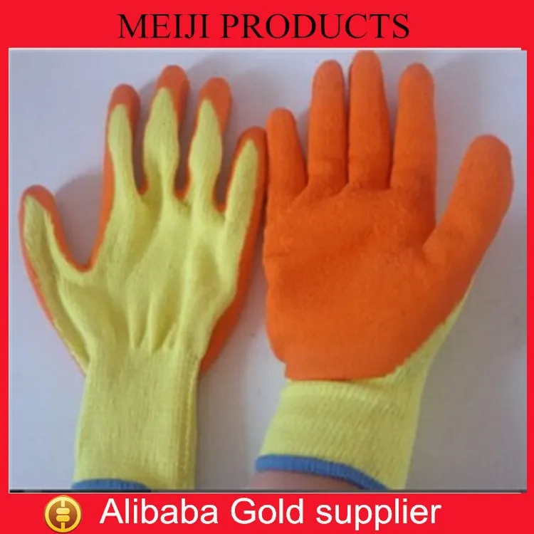 Industry Latex Coated Work Glove Construction Building Rugged Wear Work