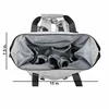 Portable Multi Function Unisex Fashionable Grey Mommy Diaper Bag Backpack
