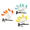 plastic Bird solar ultrasonic temperature LED light motion sensor