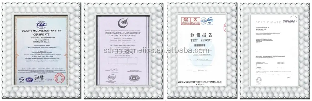 ISO9001 TS16949 Customized Free Sample Strong N52 Neodymium Magnet