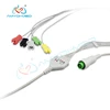 ECG cable with 5 clip lead wires for FUKUDA DENSHI Expert DS5400 patient monitor,12P