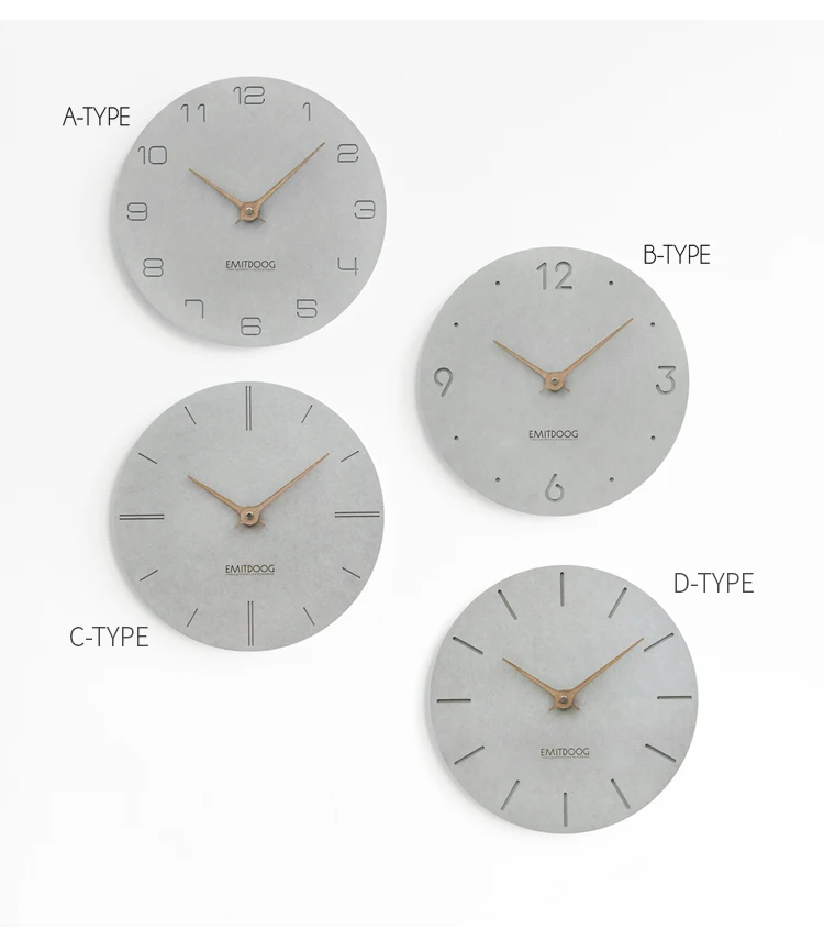 Emitdoog Beautiful Home Goods Wall Clocks Decor Modern Wooden Diy