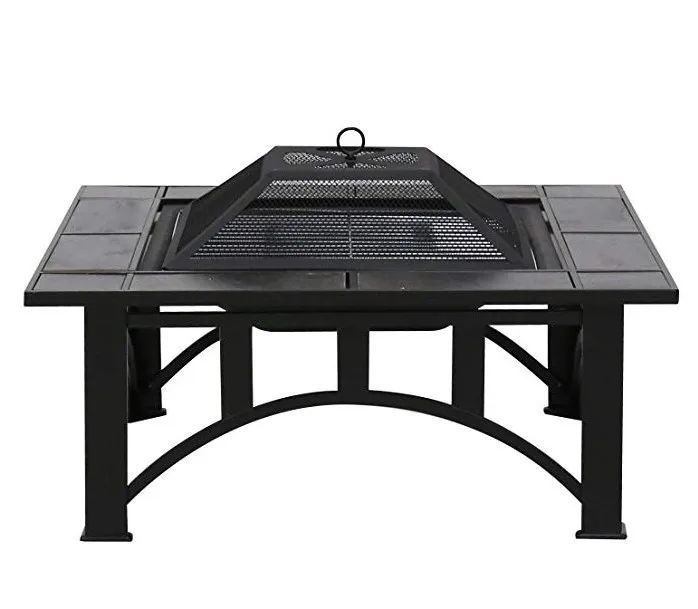 Camping Round Metal Outdoor Portable Fire Pit Cooking Grill Buy