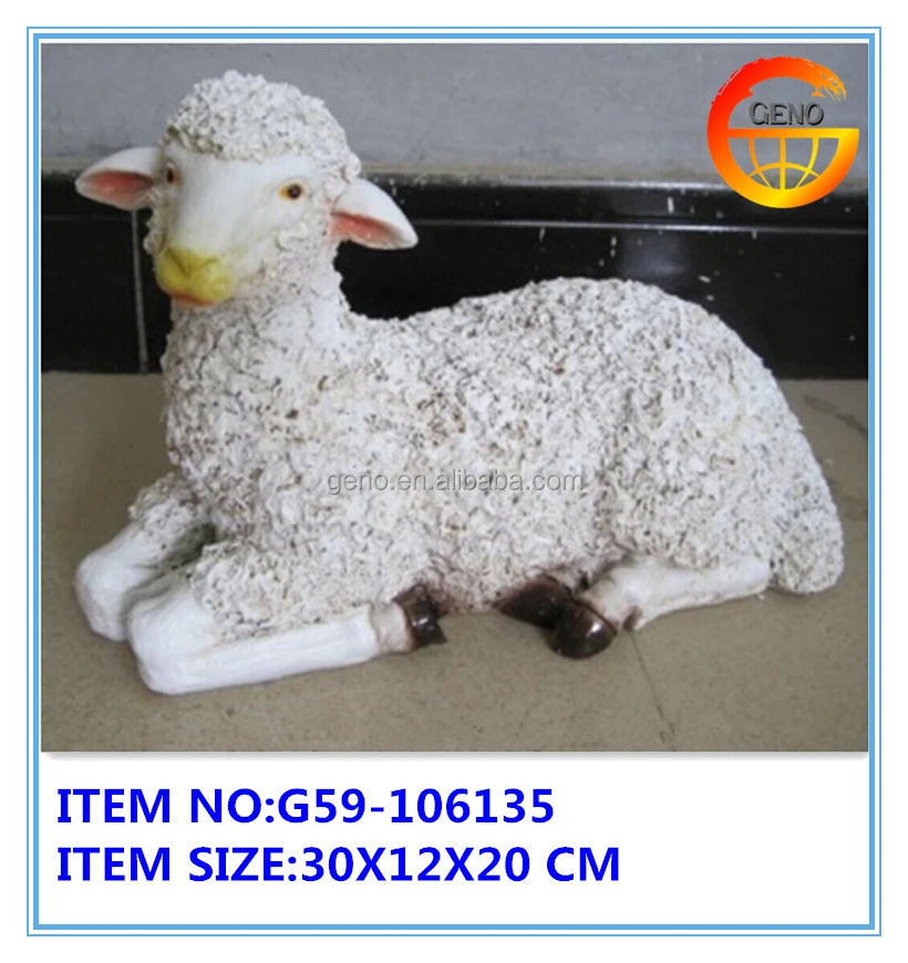 resin sheep statues