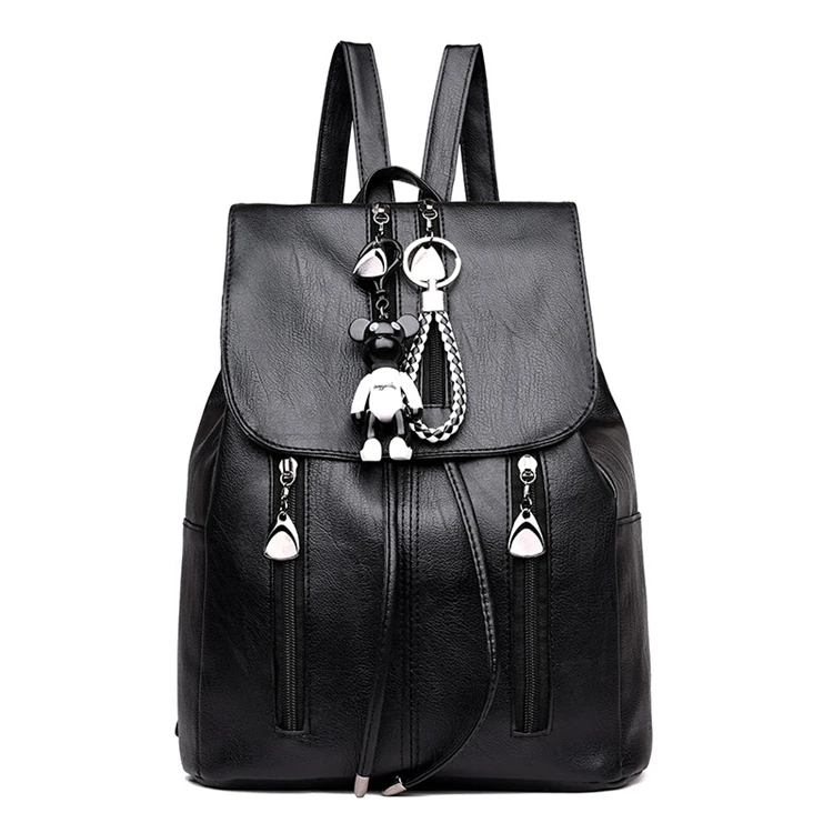 leather ladies backpack bag