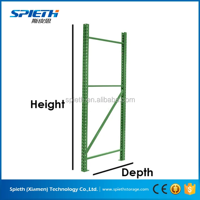 Warehouse numbering system teardrop long span shelving