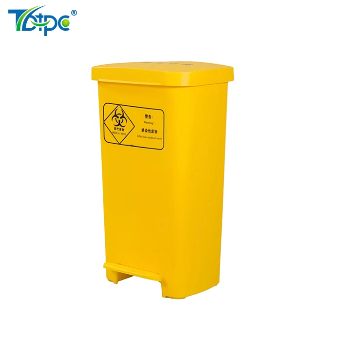 Hospital Trash Can 15l Plastic Containers With Lid For Medical Waste ...