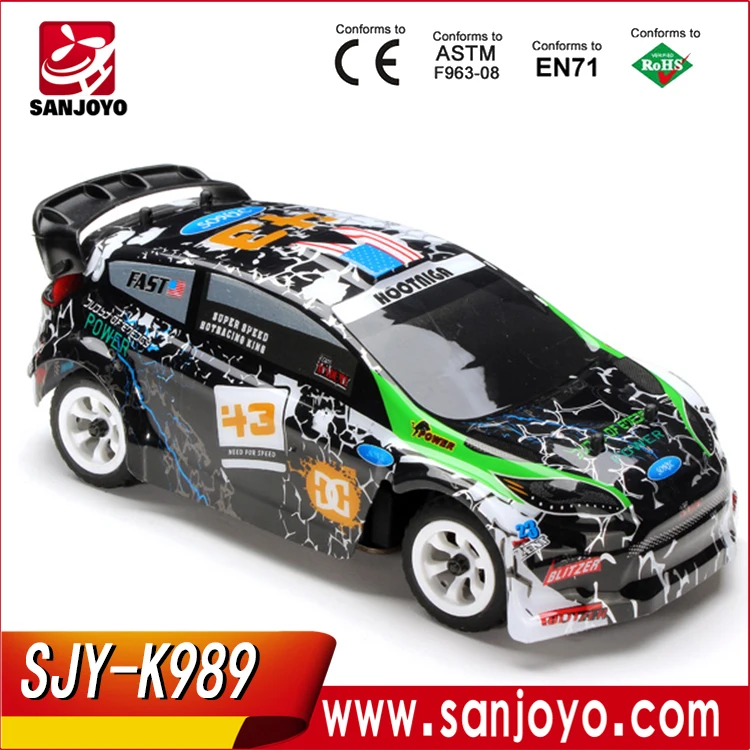 Wl K989 rc  mobil  balap  4wd 2 4 GHz 4ch melayang 1 28 