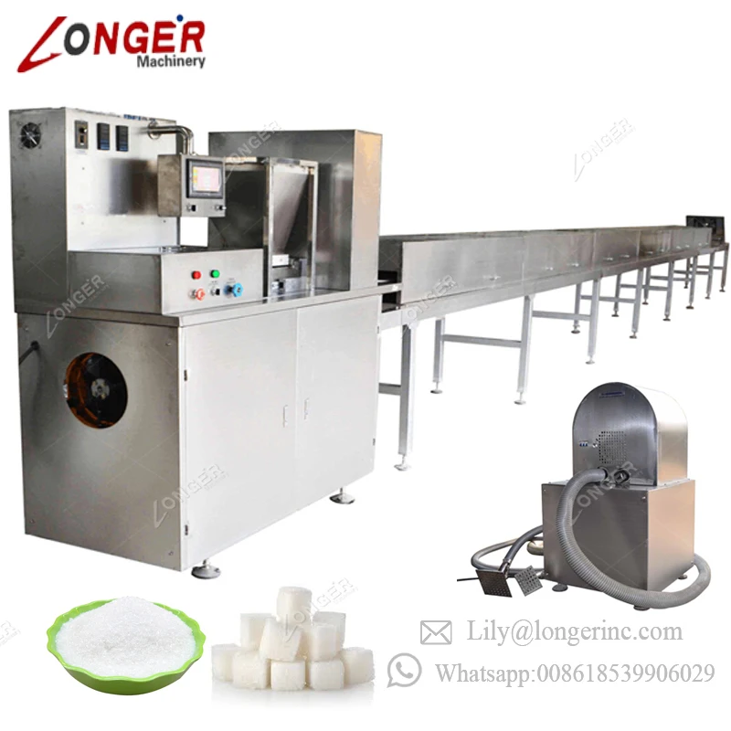 Hot Sale Automatic Moulding Production Line Rough Cut Jaggery Brick Cubic Sugar Cube Lump Sugar Making Machine For Sale