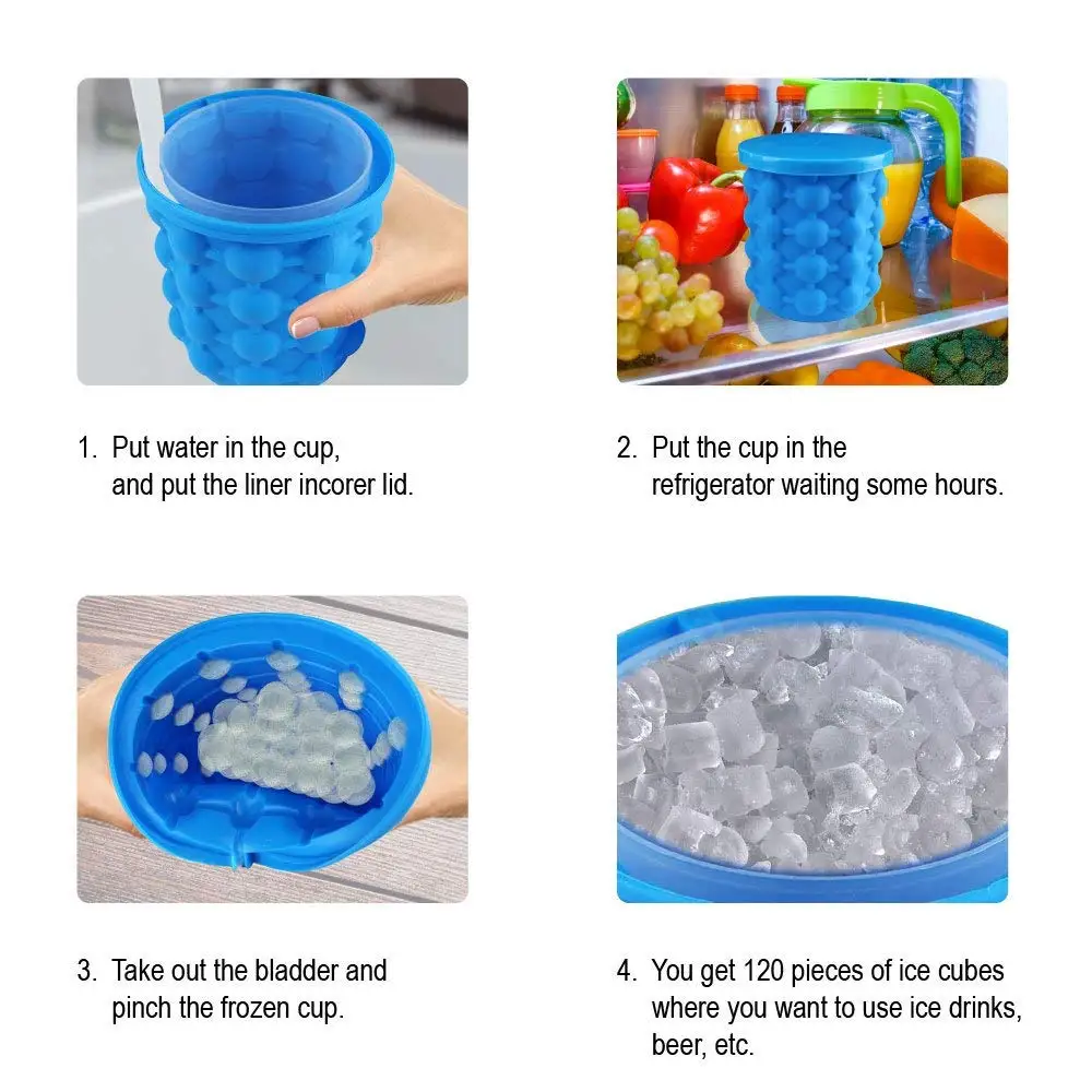 Ice Genie Ice Cube Maker/ Space Saving Ice Cube Maker/portable Ice Cube