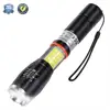 Xiesheng Multifunction Led Flashlight xml T6 Torch HiddenTail Super Magnet COB Flashlight
