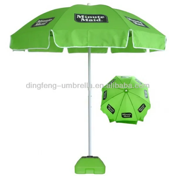 Minute Maid Brand Green Sun Parasol Beach Umbrella Outdoor Minute Maid Brand Green Sun Parasol Beach Umbrella Outdoor