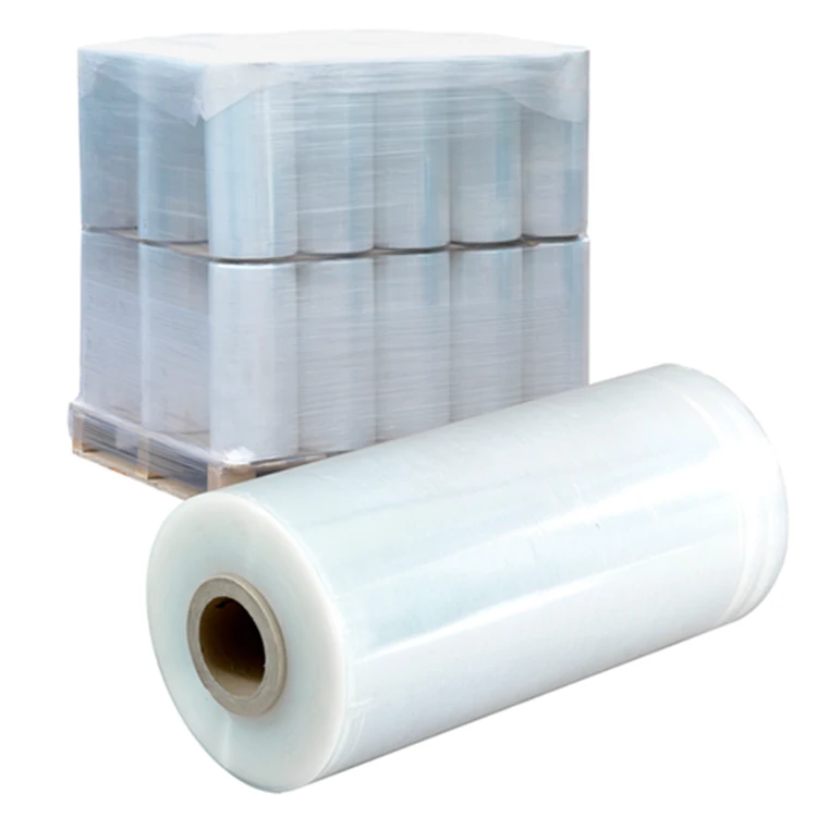 Transparent Stretch Film Jumbo Roll,50 Micron Polyethylene Jumbo