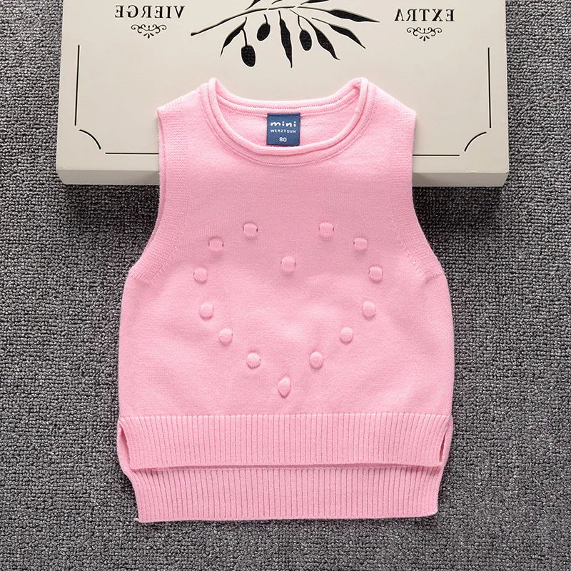 Newborn Baby Clothes Wholesale Baby Knitted Sweater Design Girl Vest