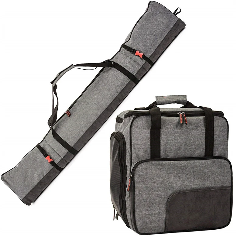 Factory Good Quality Stock Lightweight Custom Size Air Travel Weekend Trips Roof Racks Transport Skis Boot Set Shoes Bag