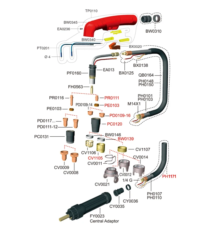 Trafimet Type A151 Plasma Cutting Torch - Buy Plasma Torch A151 ...