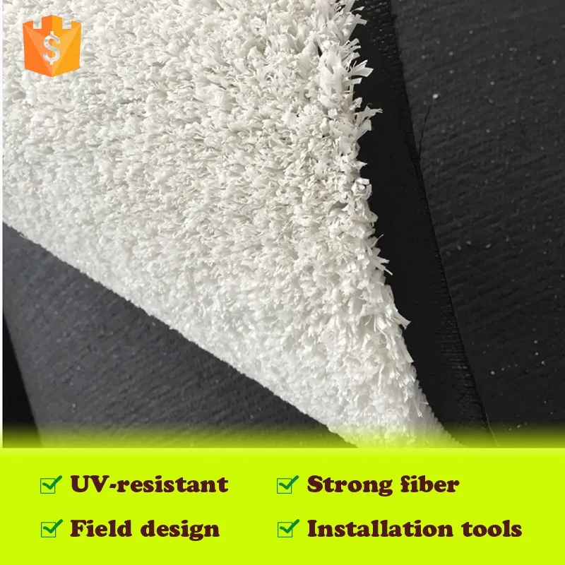 High Quality White Customized Plastic Artificial Grass For Dry Ski
