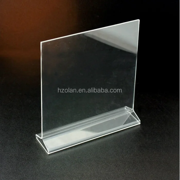 Tabletop Menu Display Stand Clear Lucite Desktop Stand 1/6 A4 Acrylic ...