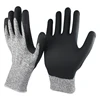 NMSHIELD industrial security firm grip work gloves foam nitrile cut 5 gloves