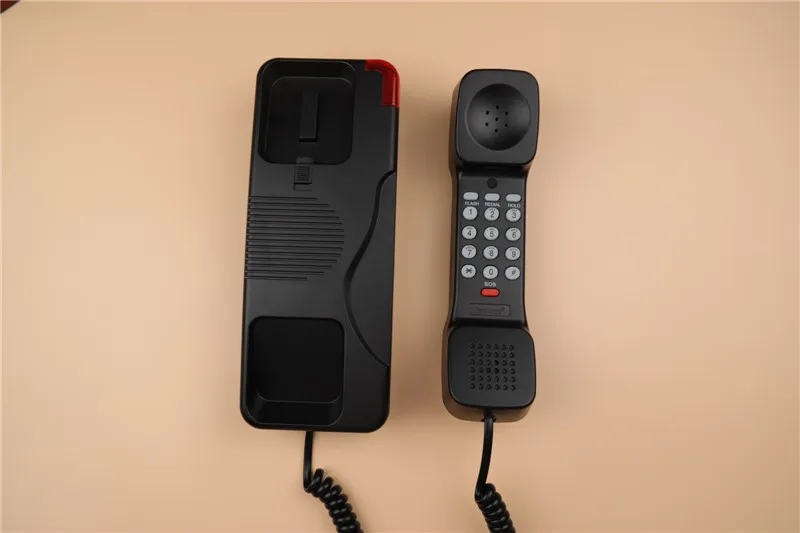Color : Rose Red SunXue Bathroom Hotel Household Phone Welcome/Telephone Wall-Mounted Home Old Man Red ABS Business Office Caller ID Landline 