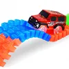Drop Shipping Miraculous Glowing Race Track Bend Flex Flash in the Dark Assembly Car Toy 165/220/240pcs Glow Racing Track Se
