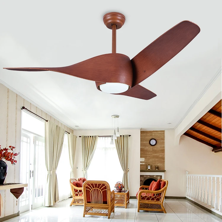 Winding Machine DC Motor Cooling Fan Wooden Ceiling Fan With Light And Remote