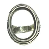Beadsnice antique 925 sterling silver rhinestone adjustable components ring base for half drilled cabochons ID 31763