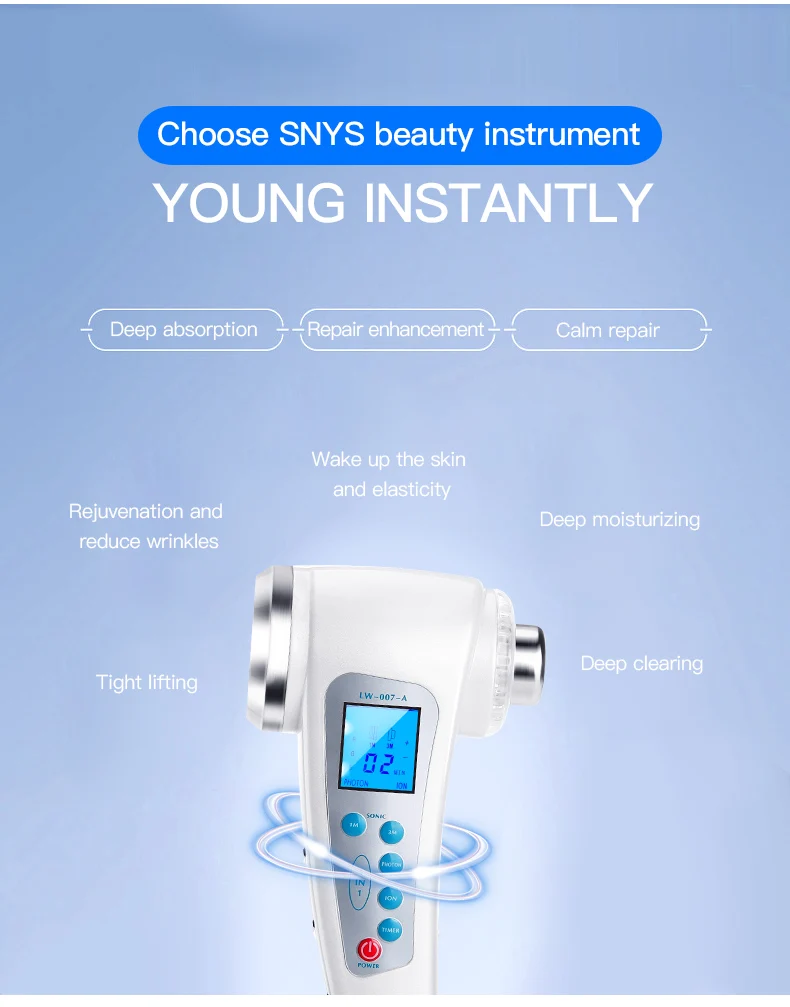 2020 Portable Photon Ultrasonic Ion Skin Tightening Device Facial Massage Machine Beauty Instrument Lw 007 View Skin Tightening Device Home Use Equipment Snys Product Details From Guangzhou Sainayasi Electronic Technology Co Ltd