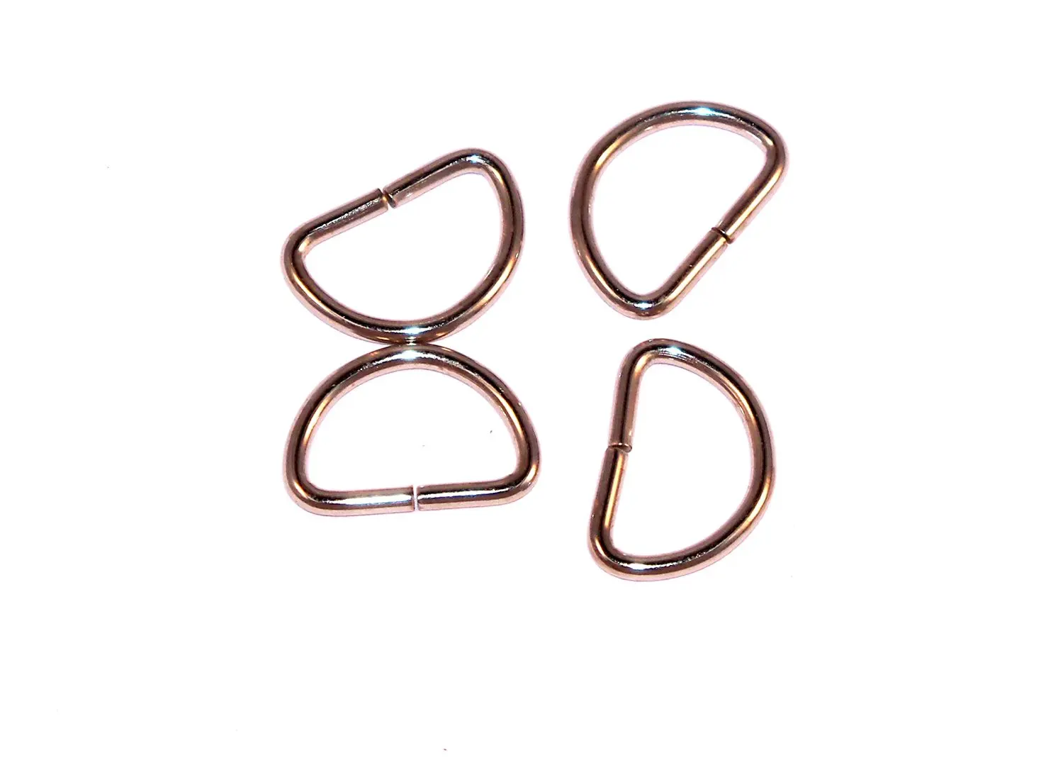 Midwest Cord Parachute Cord Supplies Dee Rings for Dog Collars Leashes Ect Rectangle Unwelded 1 Inch 24mm Webbing Slot Internal Measurement Metal D Rings for Paracord Projects 10 Pack of Square