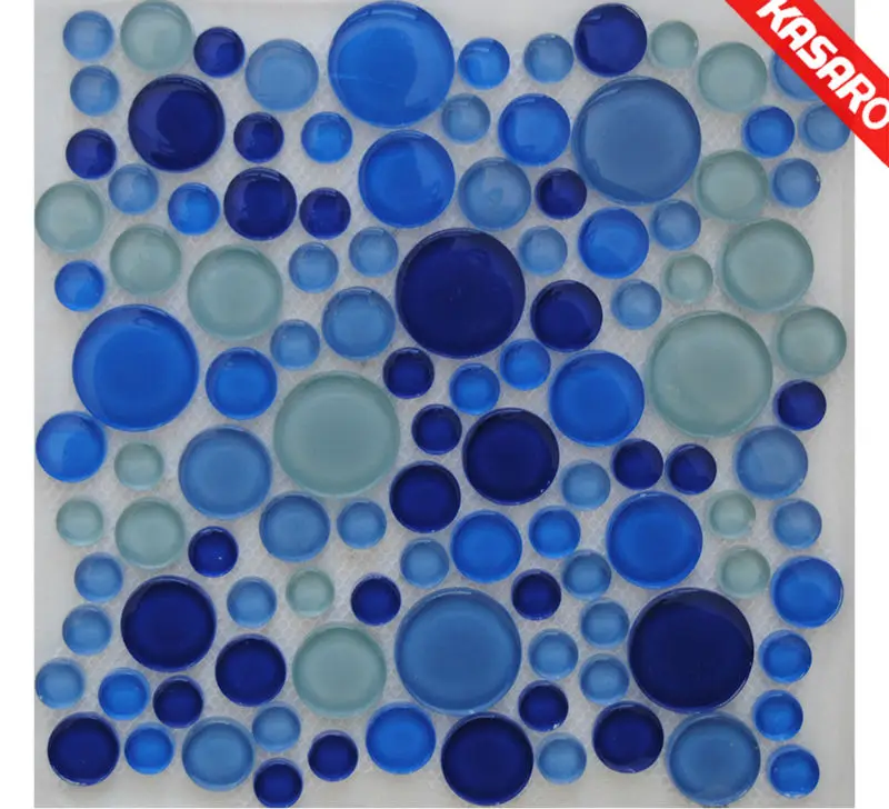 Round Gl Mosaic Tiles Shapeyourminds Round Mosaic Tiles Tile Design Ideas