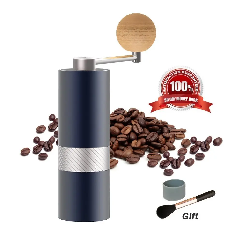 Manual Coffee Grinder High Quality Conical Burr Bean Espresso Mill hfor